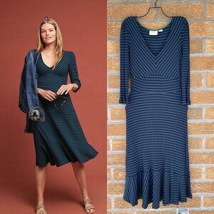 ANTHROPOLOGIE MAEVE FLORES STRIPED DRESS by MAEVE SMALL